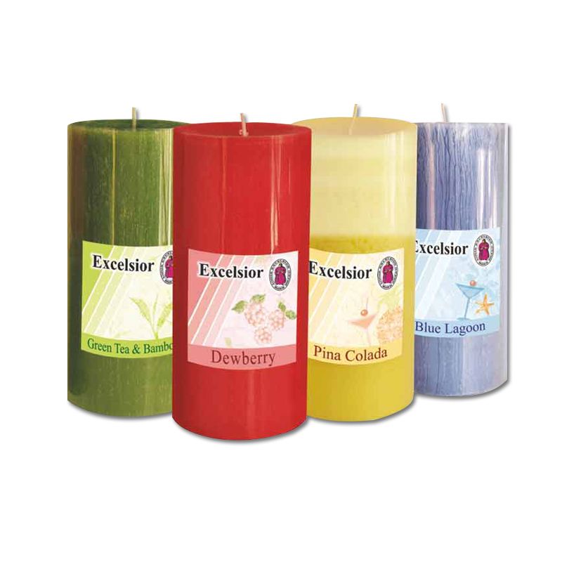 Scented pillar clearance candles